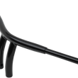 Load image into Gallery viewer, Drag Specialties 1-1/2" "Big" Buffalo Bar - Radius - 8" - Gloss Black - Side View