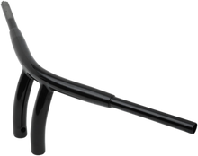 Load image into Gallery viewer, Drag Specialties 1-1/2" "Big" Buffalo Bar - Radius - 8" - Gloss Black - Side View