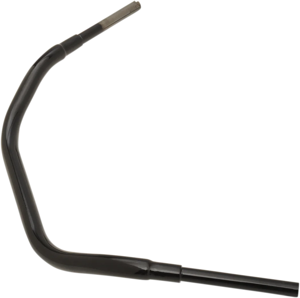Drag Specialties 1-1/2" "Big" Buffalo Beach Bar Handlebar - Bikini - TBW - Black - Side View
