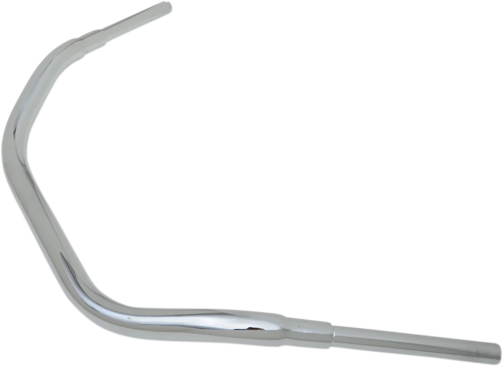 Drag Specialties 1-1/2" "Big" Buffalo Beach Bar Handlebar - Bikini - TBW - Chrome - Side View