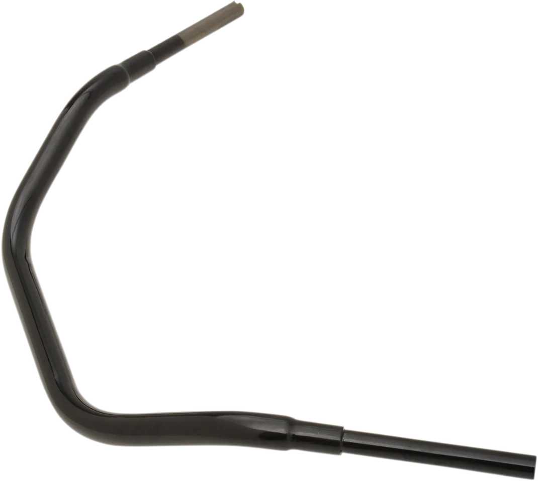 Drag Specialties 1-1/2" "Big" Buffalo Beach Bar Handlebar - TBW - Black - Side View