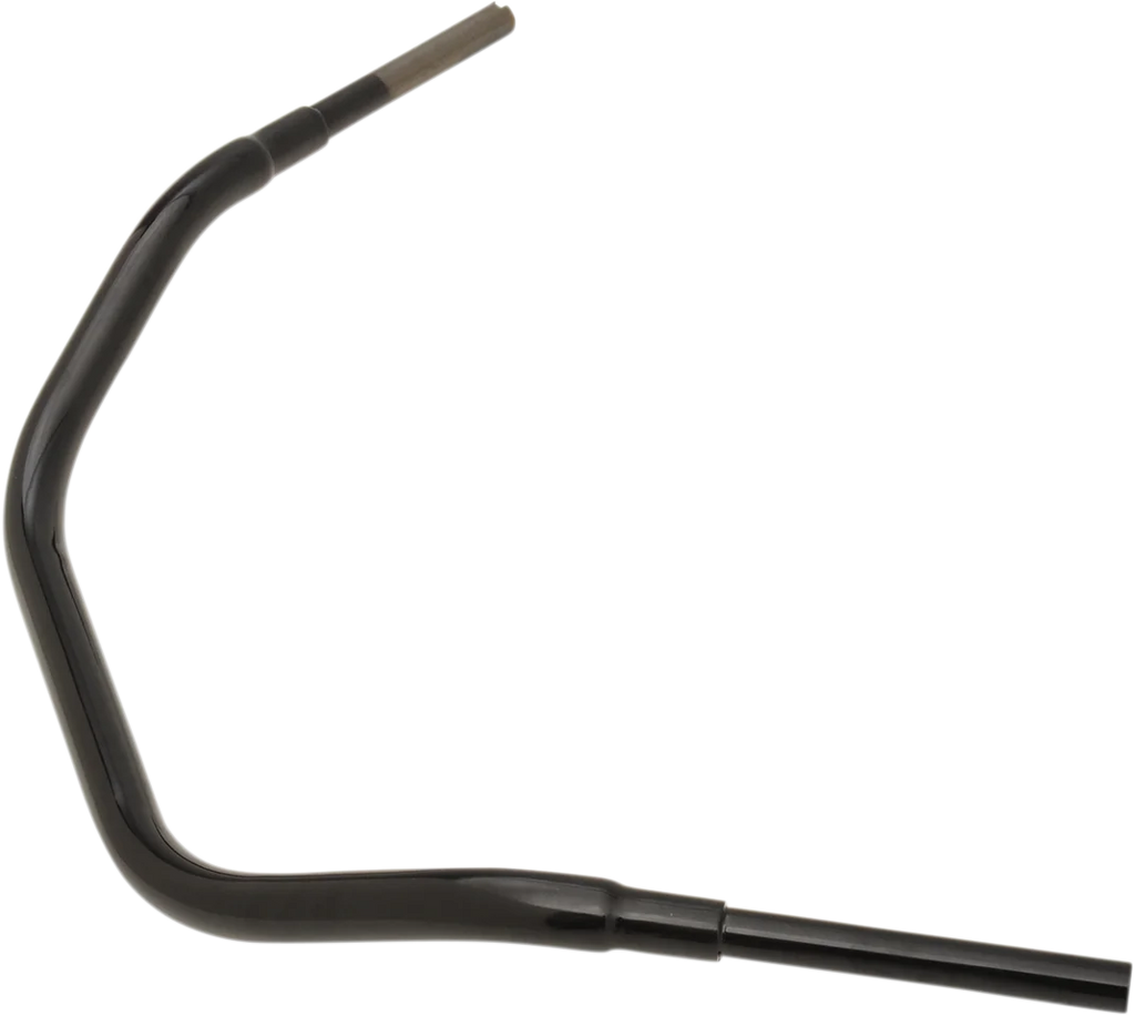 Drag Specialties 1-1/2" "Big" Buffalo Beach Bar Handlebar - TBW - Black - Side View