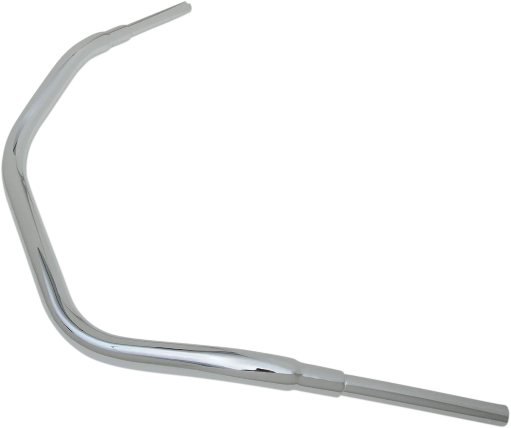 Drag Specialties 1-1/2" "Big" Buffalo Beach Bar Handlebar - TBW - Chrome - Side View