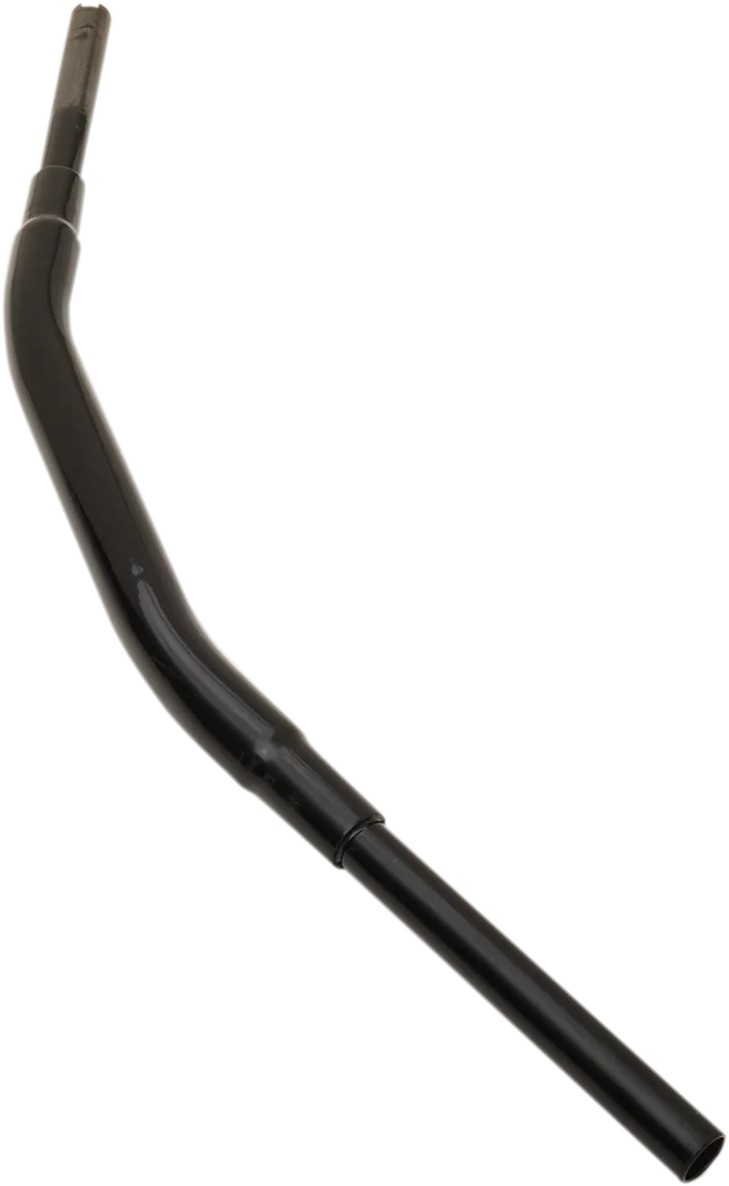 Drag Specialties 1-1/2" "Big" Buffalo Drag Bar - TBW - Black 0601-4300 - Side View