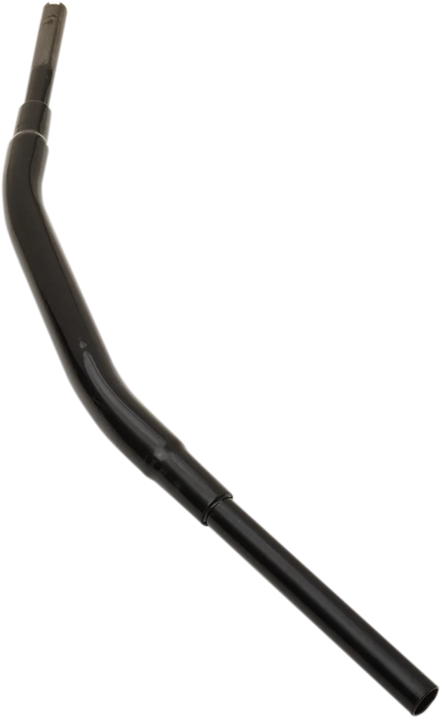 Drag Specialties 1-1/2" "Big" Buffalo Drag Bar - TBW - Black 0601-4300 - Side View