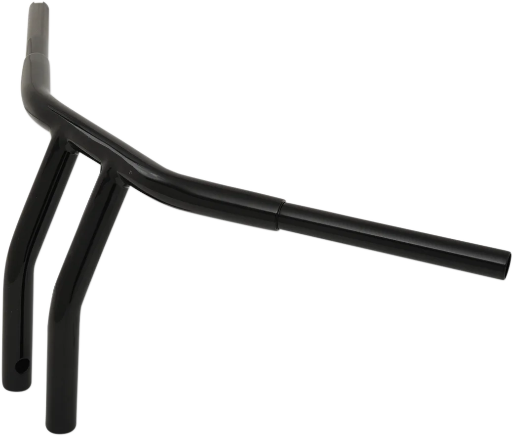 Drag Specialties 1-1/4" Buffalo T-Bar - 10" - TBW - Black 0601-4278 - Side View