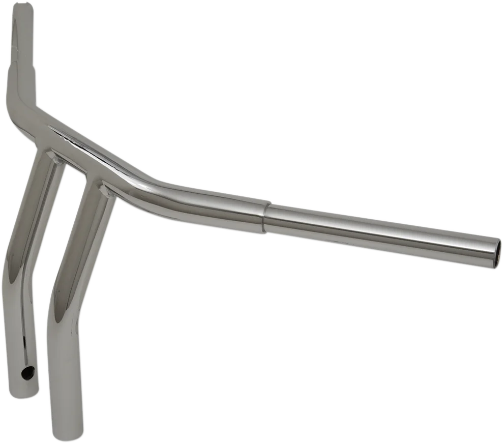 Drag Specialties 1-1/4" Buffalo T-Bar - 10" - TBW - Chrome 0601-4277 - Side View