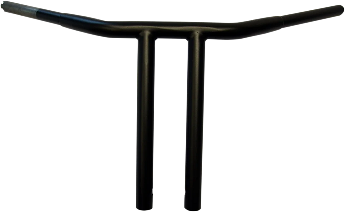 Drag Specialties 1-1/4" Buffalo T-Bar - 12" - Flat Black 0601-3509 - Side View