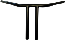 Load image into Gallery viewer, Drag Specialties 1-1/4" Buffalo T-Bar - 12" - Flat Black 0601-3509 - Side View