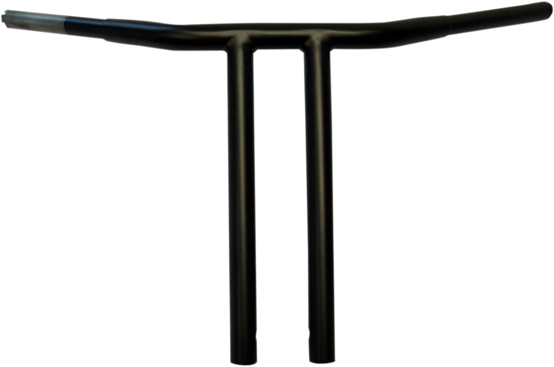 Drag Specialties 1-1/4" Buffalo T-Bar - 14" - Flat Black 0601-3510 - Side View