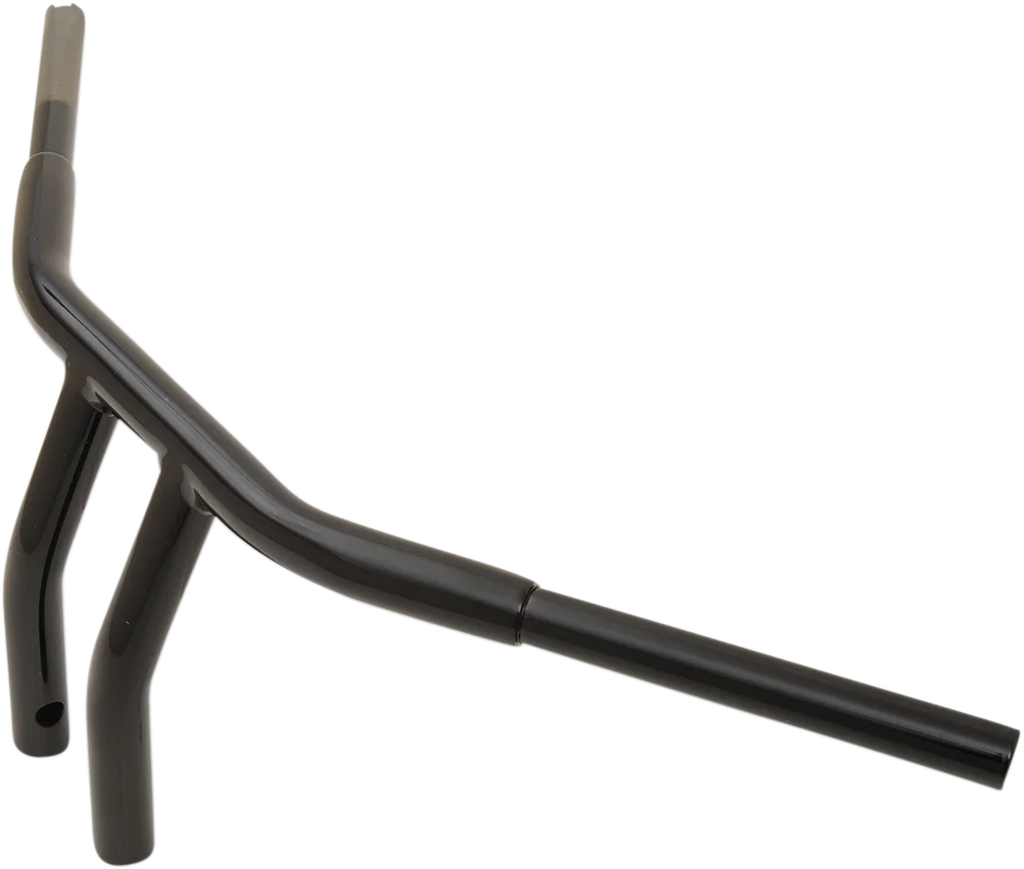 Drag Specialties 1-1/4" Buffalo T-Bar - 8" - TBW - Black 0601-4275 - Side View
