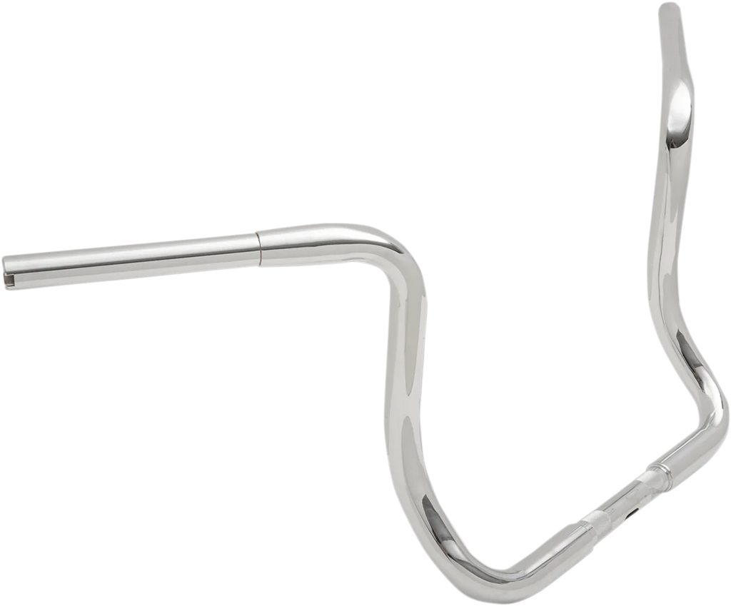 Drag Specialties 1-1/4" Buffalo Touring Handlebar - 13" - TBW - Chrome 0601-2744 - Side View