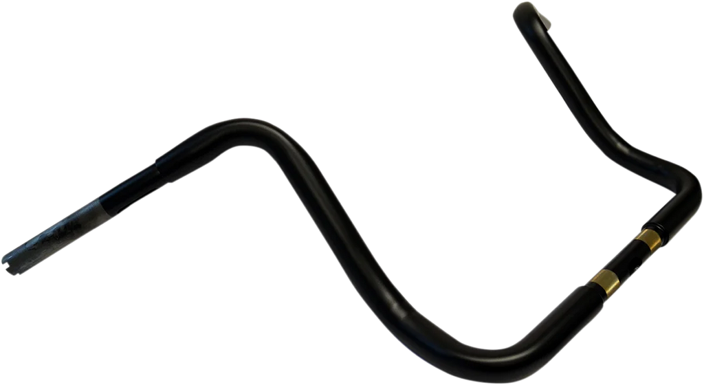 Drag Specialties 1-1/4" Buffalo Touring Handlebar - 13" - TBW - Flat Black 0601-3508 - Side View