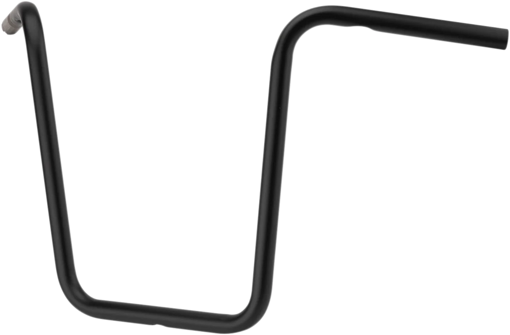 Drag Specialties 1" Handlebar - Ape Hanger - 16" - TBW - Flat Black - Side View