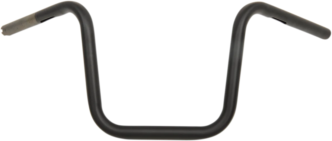 Drag Specialties 1" Handlebar - Narrow Ape - 10" - TBW - Flat Black - Side View