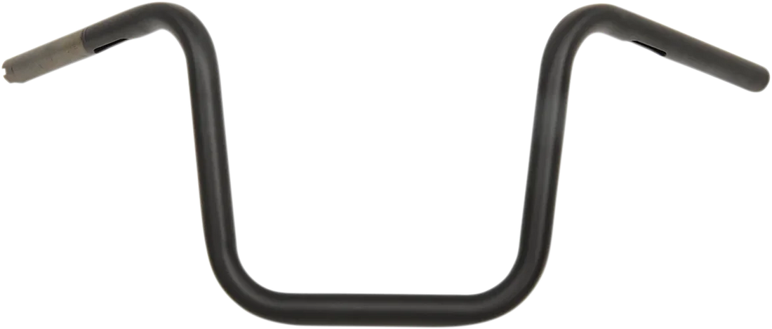 Drag Specialties 1" Handlebar - Narrow Ape - 10" - TBW - Flat Black - Side View