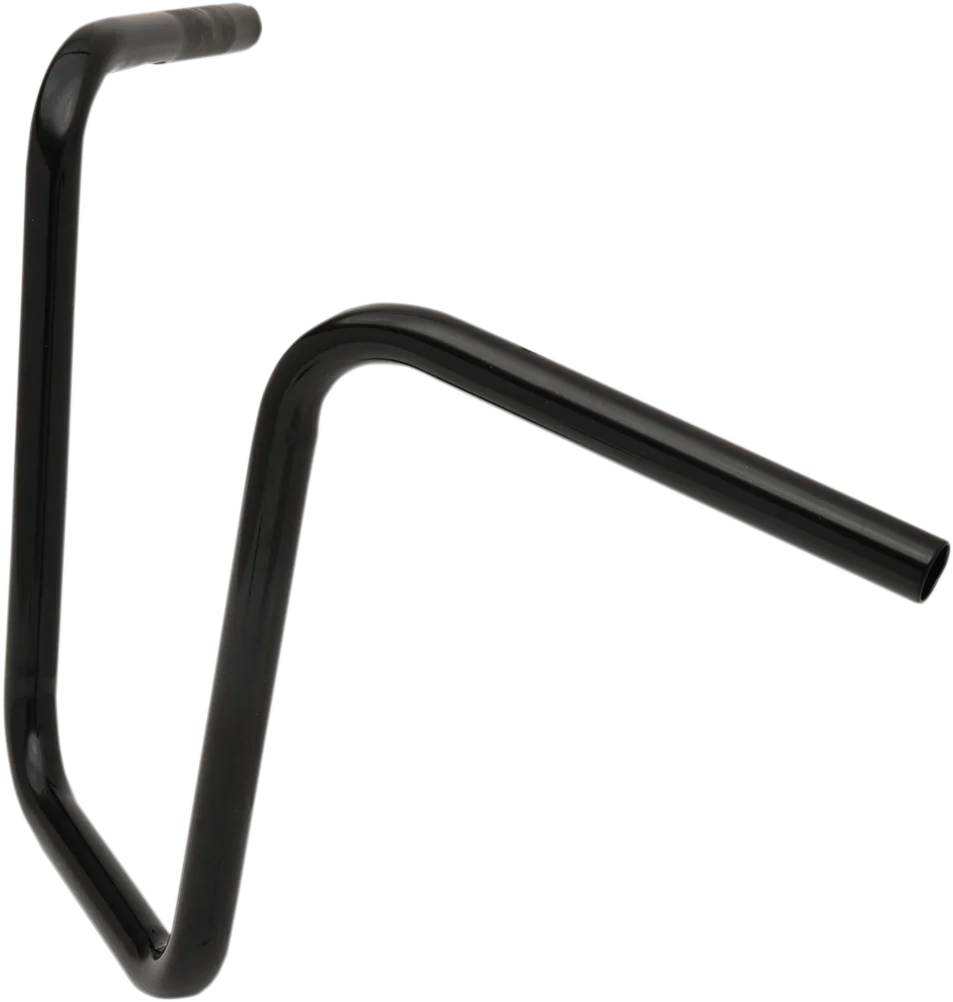 Drag Specialties 1" Handlebar - Narrow Ape - 14" - TBW - Black - Side View