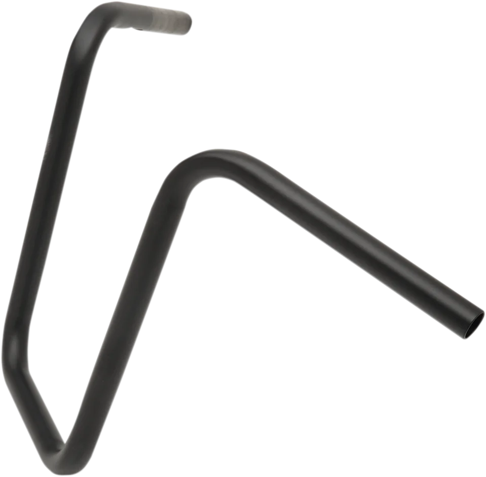 Drag Specialties 1" Handlebar - Narrow Ape - 14" - TBW - Flat Black - Side View