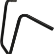 Load image into Gallery viewer, Drag Specialties 1" Handlebar - Narrow Ape - 16" - TBW - Flat Black 0601-4202 - Side View