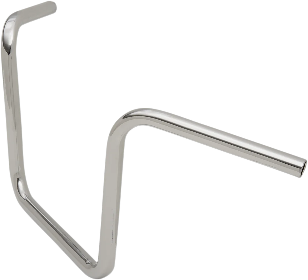 Drag Specialties 1" Handlebar - Wide Ape - 12" - TBW - Chrome 0601-4207 - Side View