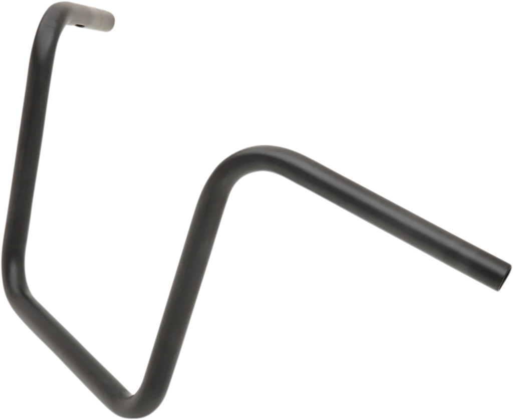 Drag Specialties 1" Handlebar - Wide Ape - 12" - TBW - Flat Black 0601-4209 - Side View