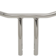 Load image into Gallery viewer, Drag Specialties 1" T-Bar - Dimpled - Curved - 8" - Chrome 0601-4227 - Main Product View