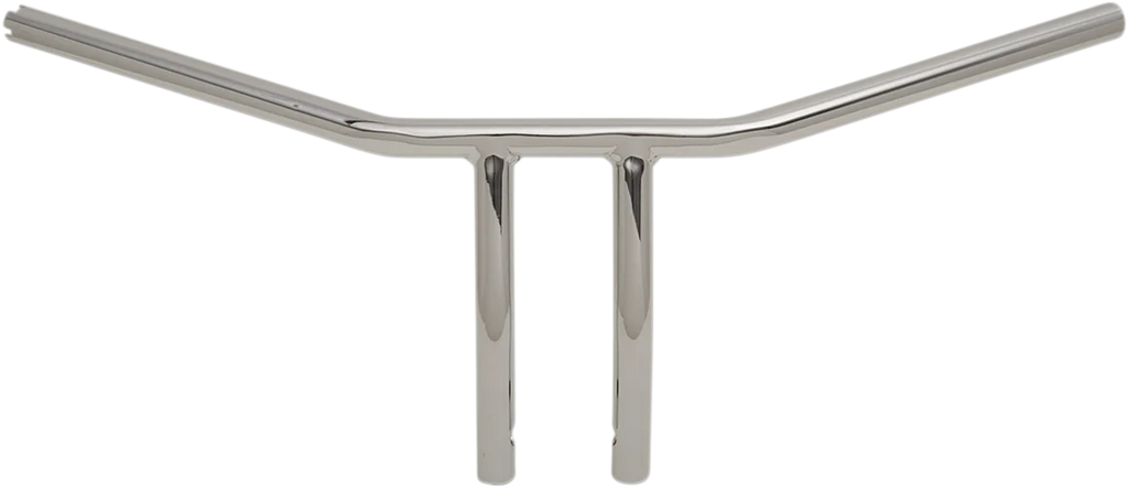 Drag Specialties 1" T-Bar - Dimpled - Curved - 8" - Chrome 0601-4227 - Main Product View