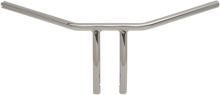 Load image into Gallery viewer, Drag Specialties 1" T-Bar - Dimpled - Curved - 8" - Chrome 0601-4227 - Main Product View