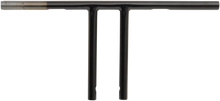 Load image into Gallery viewer, Drag Specialties 1" T-Bar - Dimpled - Straight - 10" - Black 0601-4222 - Main Product View