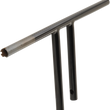 Load image into Gallery viewer, Drag Specialties 1" T-Bar - Dimpled - Straight - 10" - Black 0601-4222 - Side View