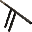 Load image into Gallery viewer, Drag Specialties 1" T-Bar - Dimpled - Straight - 8" - Black 0601-4219 - Side View