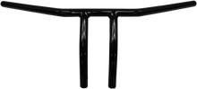 Load image into Gallery viewer, Drag Specialties 1" T-Bar - Dimpled - Straight - 8" - Black 0601-4219 - Detail View