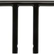 Load image into Gallery viewer, Drag Specialties 1" T-Bar - Dimpled - Straight - 8" - Black 0601-4219 - Main Product View