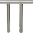 Load image into Gallery viewer, Drag Specialties 1" T-Bar - Dimpled - Straight - 8" - Chrome 0601-4218 - Main Product View