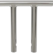 Load image into Gallery viewer, Drag Specialties 1" T-Bar - Dimpled - Straight - 8" - Chrome 0601-4218 - Main Product View