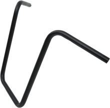 Load image into Gallery viewer, Drag Specialties 1" Touring Handlebar - Ape Hanger - 18" - TBW - Flat Black - Side View