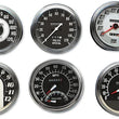 Load image into Gallery viewer, 5" MPH FL-Style 1:1 Speedometer - '36-'40 White Face DragSpecialties 70842M - Side View