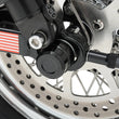 Load image into Gallery viewer, Drag Specialties Axle Cap - Rear - Black - Back View