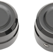 Load image into Gallery viewer, Drag Specialties Axle Caps - Front - Black - Pair - Main Product View