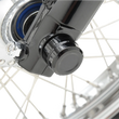 Load image into Gallery viewer, Drag Specialties Axle Caps - Front - Black - Pair - Back View