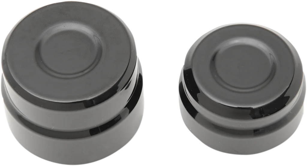 Drag Specialties Axle Caps - Rear - Black - Pair - Main Product View