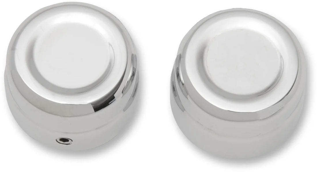 Drag Specialties Axle Caps - Rear - Black - Pair - Side View
