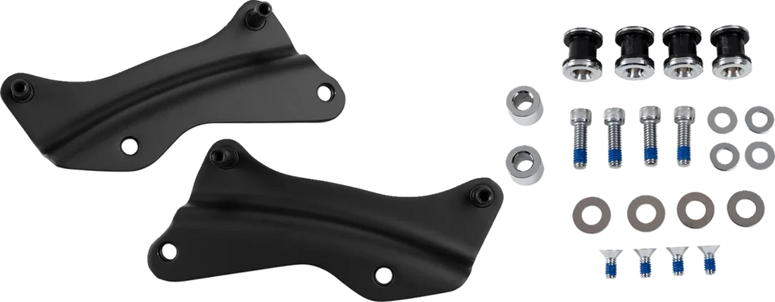 DragSpecialties Backrest Docking Kit - Chrome C77-0104C - Detail View