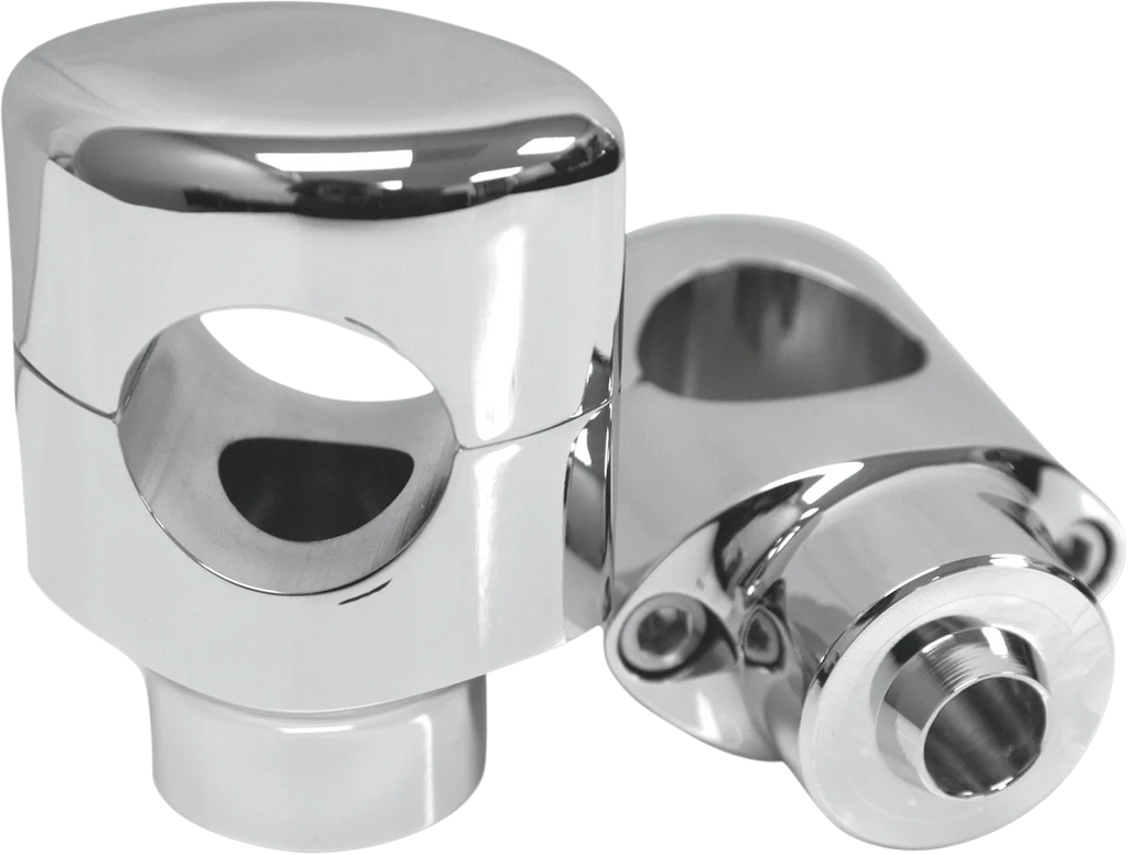 Drag Specialties Big Buffalo 1-1/2" Handlebar Riser Kit - Chrome fits Harley-Davidson Springer - Main Product View