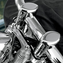 Load image into Gallery viewer, Drag Specialties Big Buffalo 1-1/2" Handlebar Riser Kit - Chrome fits Harley-Davidson Springer - Side View