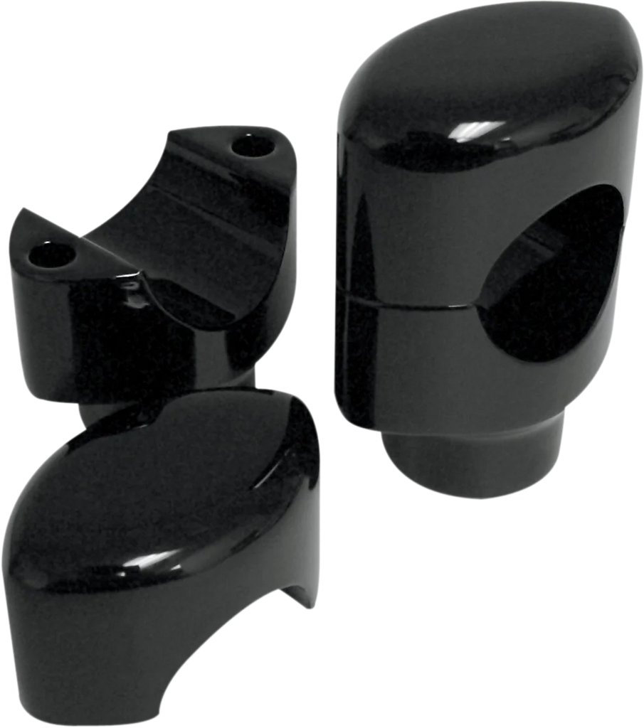 Drag Specialties Big Buffalo Handlebar Risers - 1-1/2" - Black - Main Product View