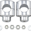 Load image into Gallery viewer, Drag Specialties Big Buffalo Handlebar Risers - 1-1/2" - Chrome - Main Product View