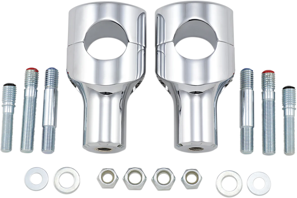 Drag Specialties Big Buffalo Handlebar Risers - 3" - Chrome - Main Product View