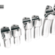 Load image into Gallery viewer, Drag Specialties Big Buffalo Handlebar Risers - 3" - Chrome - Side View