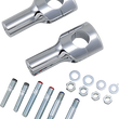 Load image into Gallery viewer, Drag Specialties Big Buffalo Handlebar Risers - 4" - Chrome - Main Product View